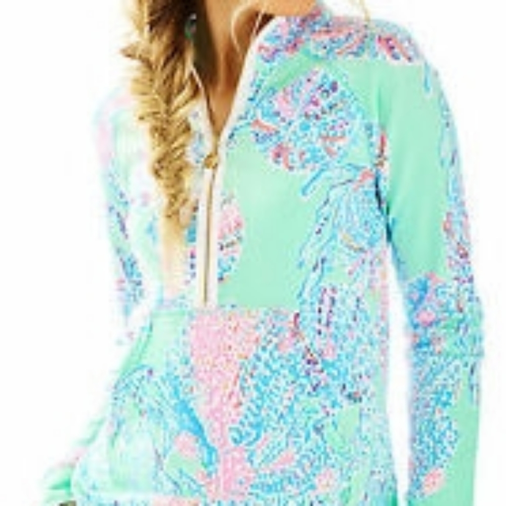 EUC Lilly Pulitzer popover - Minty Fresh Fansea